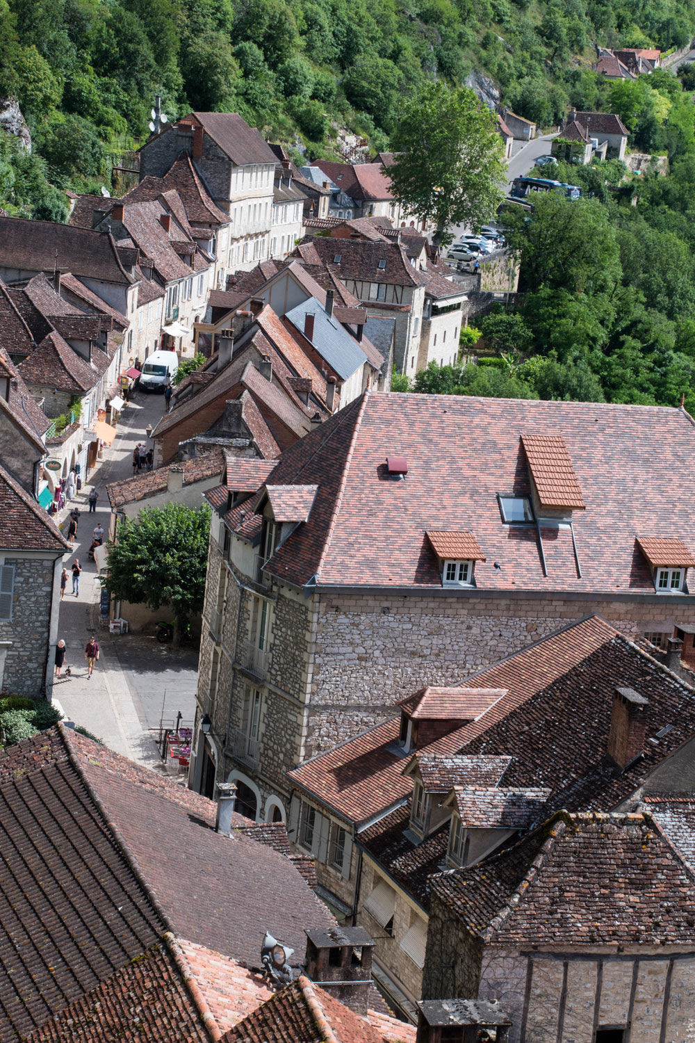 Straat in Rocamadour