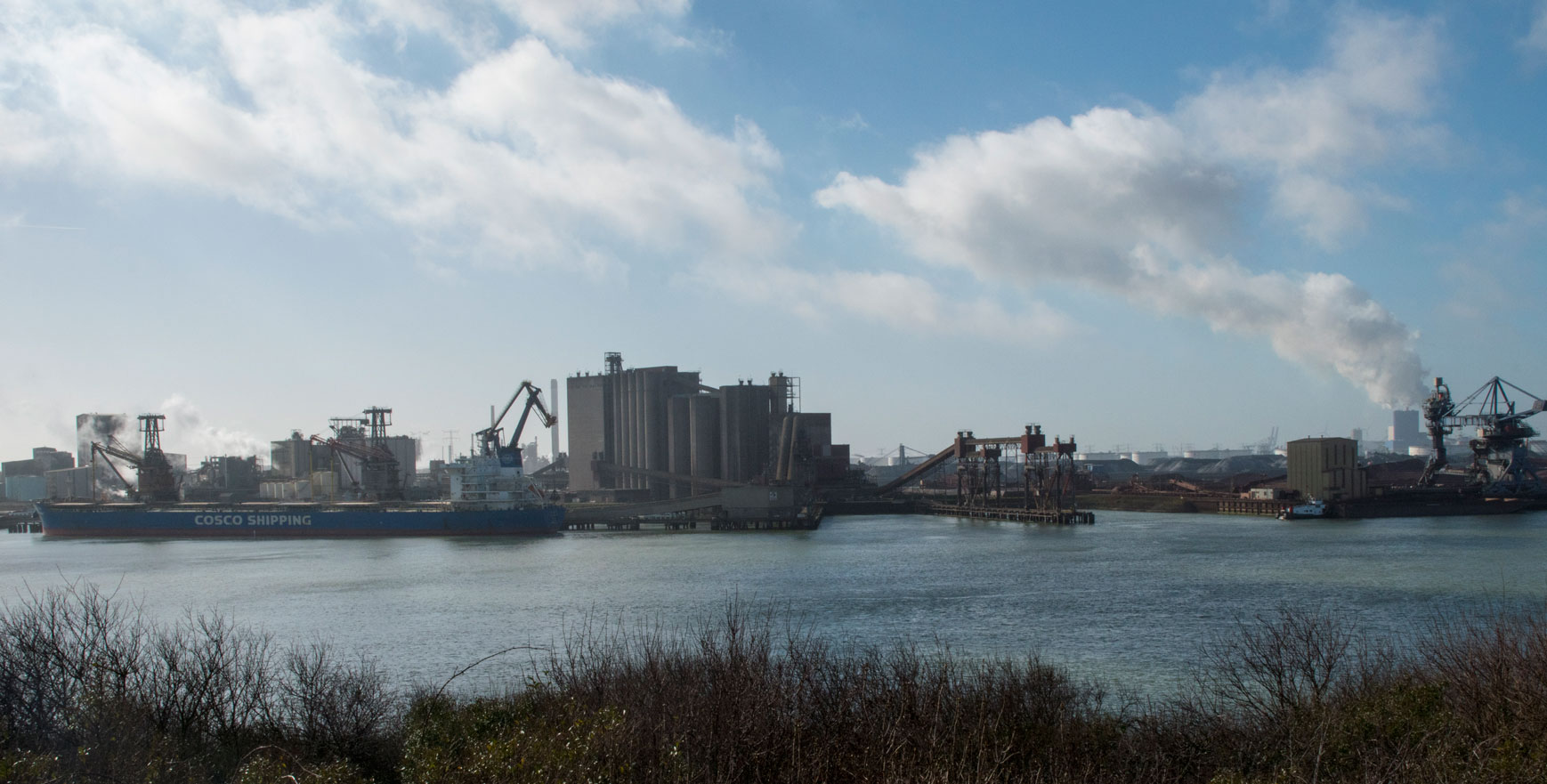 Vanaf Europoort landtong