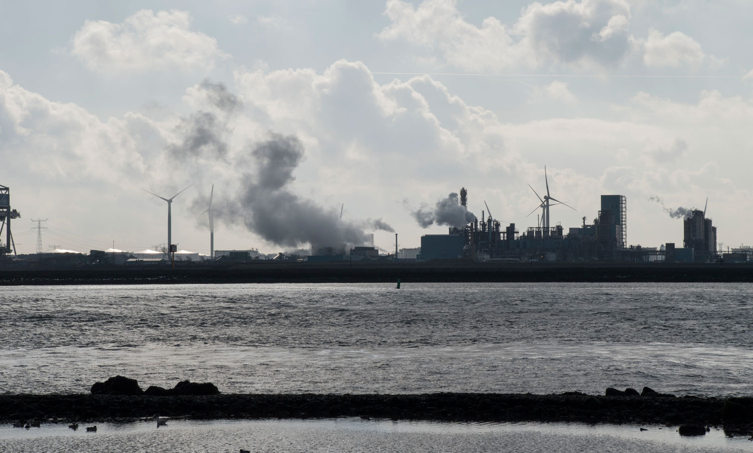 Horizon vanaf Hoek van Holland