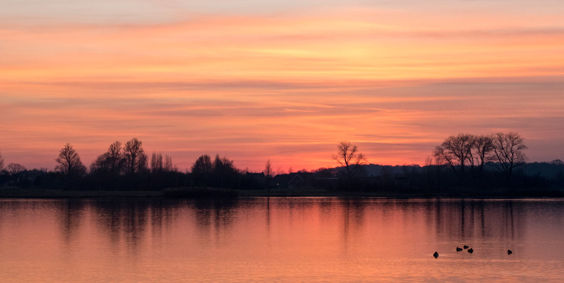 Zonsondergang Haarrijnse plas